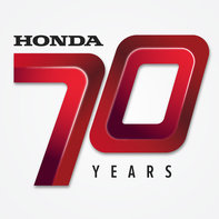 Logotipo para el 70 aniversario de Honda.